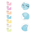 21 Pcs Luminous Little Fox Ornaments Glowing Mini Animal Resin Figurines