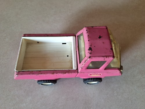 Camioneta pickup Tonka Stables rosa: vintage años 70: acero prensado - Imagen 8 de 14