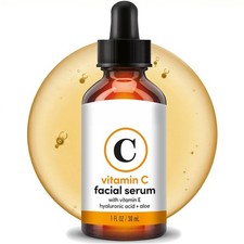 Vitamin C Face Serum with Hyaluronic Acid and Vitamin E for
