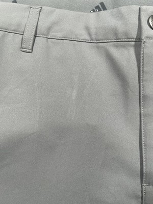 Adidas Golf Pants Mens 38x34 Gray Straight Twill Stretch