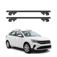 DachträGer GrundtäGer FüR Vw Taigo 2021-2026 Aluminium 90Kg TÜV Schwarz 2Tlg