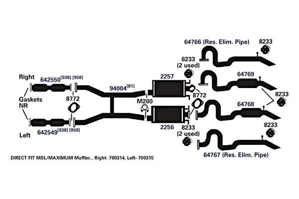For Lincoln Town Car 98-02 AP Exhaust 64767 Aluminized Steel Exhaust Tailpipe Foto 3 de 4