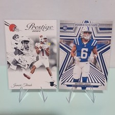 Panini Prestige Rookies Stars Thrash Browns Gould Colts NFL Cards Lot 2024, 2