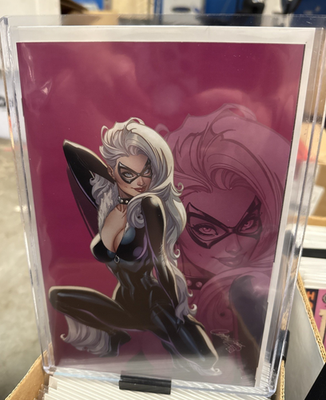 #ad BLACK CAT 1 J SCOTT CAMPBELL 1:100 RATIO VIRGIN VARIANT 2025 TOPLOADER NM $129.99