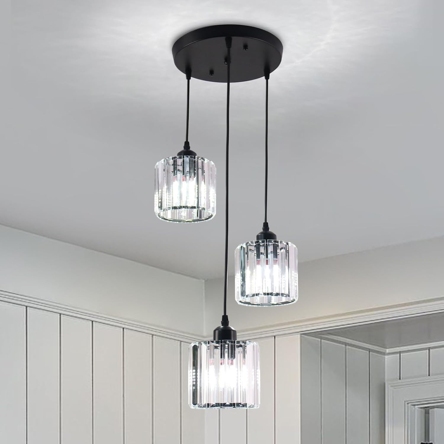 Lampade a Sospensione a Soffitto Rotonde in Vetro Moderno - Offerta Online