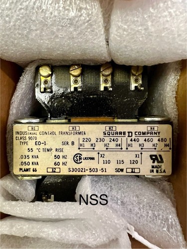 Square D 83161 Control Circuit Transformer Open Type EO-1 Series B Class9070 New - Bild 2 von 2