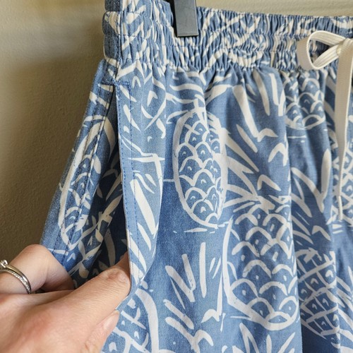 Chubbies Swim Trunks Mens XL Blue White Pineapple Print 5" Inseam Brief Liner - Picture 2 of 12