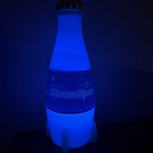 Fallout Nuka Cola Quantum Light Up Bottle Rocket Statue Figure Glowing Lamp - Picture 4 of 4