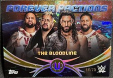 2025 Topps WWE Universe Forever Factions The Bloodline Gold Stone #75/75