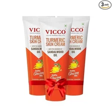 Vicco Turmeric Skin Face Cream Sandalwood Oil, 100% Natural Healthy Clear Skin