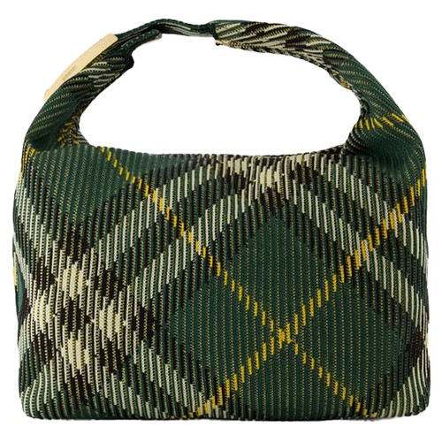 Mittelgroße Peg-Umhängetasche - Burberry - Nylon - Grün Weiblich Grün One Size