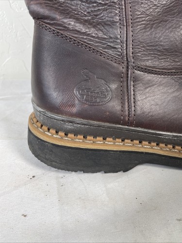 GEORGIA BOOTS G4274 Men’s 11 M Pull On Wellington Work Boot Rich Brown Leather - Picture 3 of 13