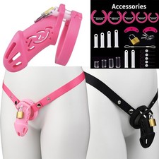 Silicone Chastity Cage Lightweight Chasity Device with Lock For Male Bondage