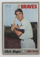 1970 Topps Clete Boyer #206 15wb