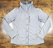 Kuhl Krush Jacket Big Snap Front Stretch Style Light Gray Size Large