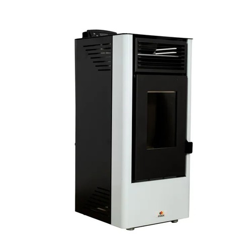 Pelletofen 9 kW Pelletheizung Kapazität 18Kg A+ Pelletofen Ofen Pelletkamin Weiß - Bild 5 von 7