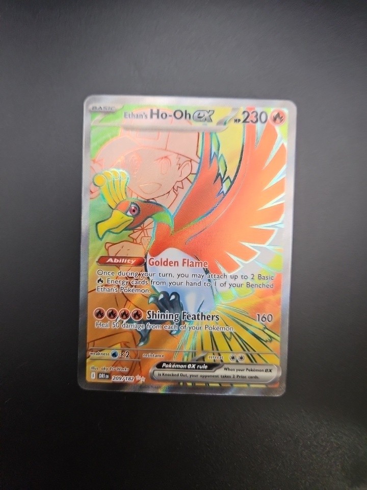 Pokemon TCG Ethan's Ho-Oh ex 209/182! NM Condition! See Description!