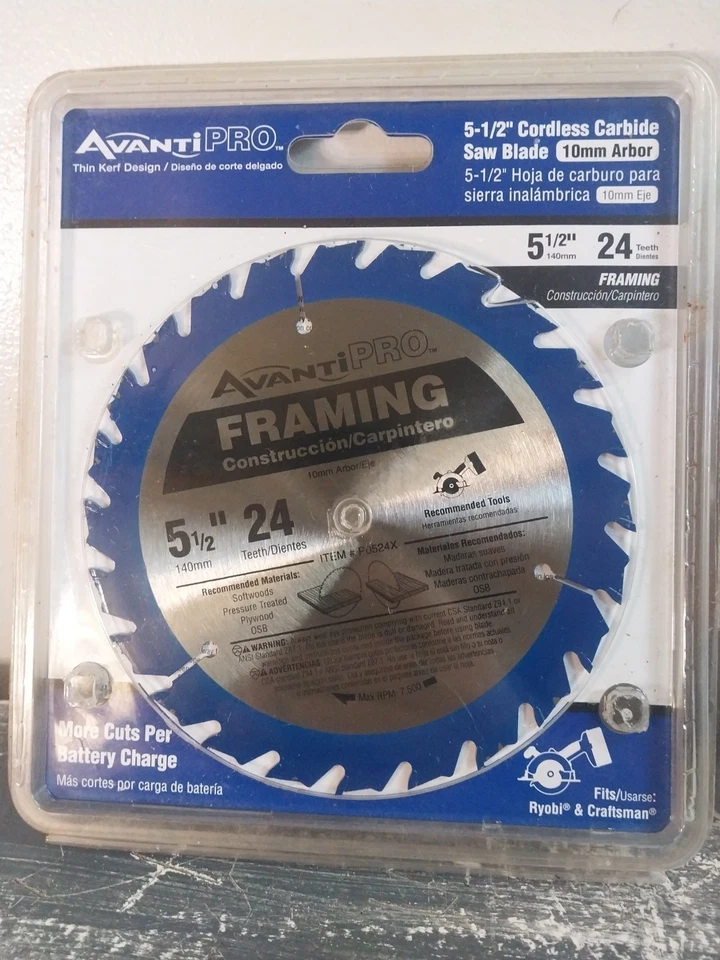HOJAS DE SIERRA Quasar Dry 4 1/2 y Avanti Pro 5 1/2 Foto 3 de 4