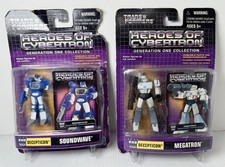 2002 Heroes Of Cybertron Megatron & Soundwave Decepticon Hasbro New Toy Figures