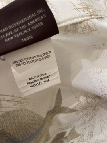 Tommy Bahama Duschvorhang Baumwolle Badezimmer "Hawaiianische Inseln" 72x72 KOSTENLOSER VERSAND - Bild 17 von 18