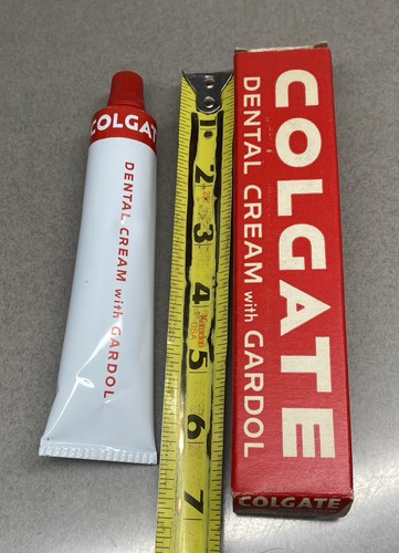 Vintage Colgate Zahncreme ZAHNPASTA in Box ~ riesige Probe - Bild 4 von 9