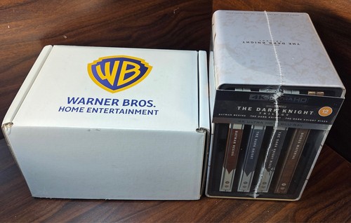 The Dark Knight Trilogy Steelbook (4K) (U.K IMPORT)-NEW-Free SHIPPING - Picture 1 of 12