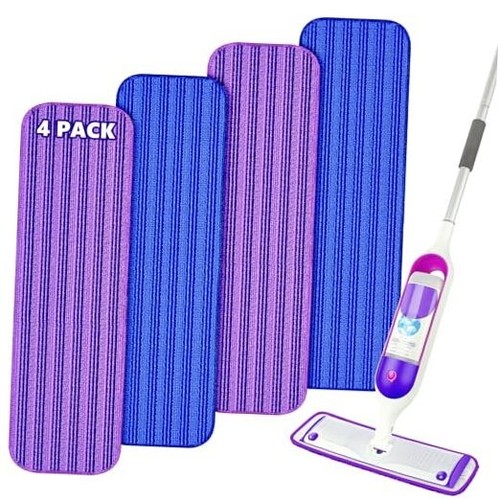 4 Pack Reusable Mop Refill Pads for Swiffer PowerMop, Mop Pads Refills for