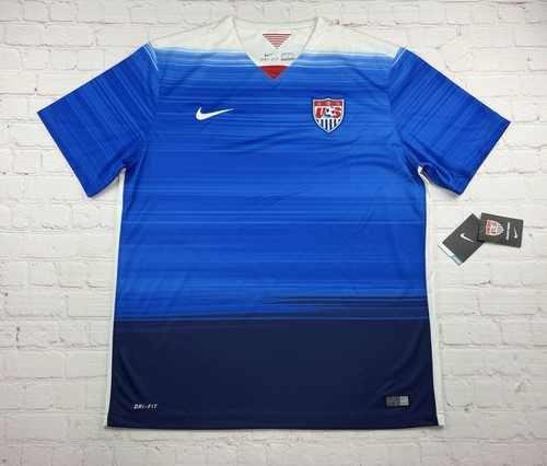 NEW Nike 2015 USMNT Away Soccer Jersey Men's XL Dri-Fit US Men's National Team