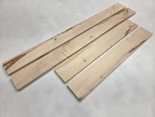 29"-43" Set of 4-Two sizes Silver Maple Live-edge Slabs Lumber Wood