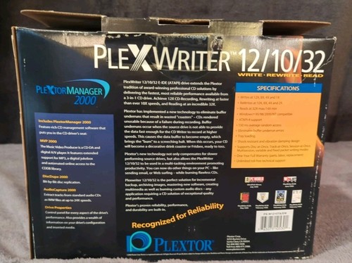 CD Writer Plex Writer 12/10/32 PX-W1210TA Windows 95/98/2000/NT - Photo 12/12