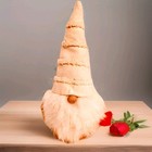 CHRISTMAS GNOME PLUSHIE WEIGHTED TABLETOP DECOR EARTH TONE COLORS  HEART HOMEY 