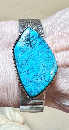 SCHÖNES CHRISTIN WOLF, Indianer Sterlingsilber Türkis Armreif Armband - Bild 1 von 20