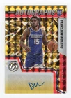 2021-22 Panini Mosaic Rookie Yellow Red Fusion Davion Mitchell Auto