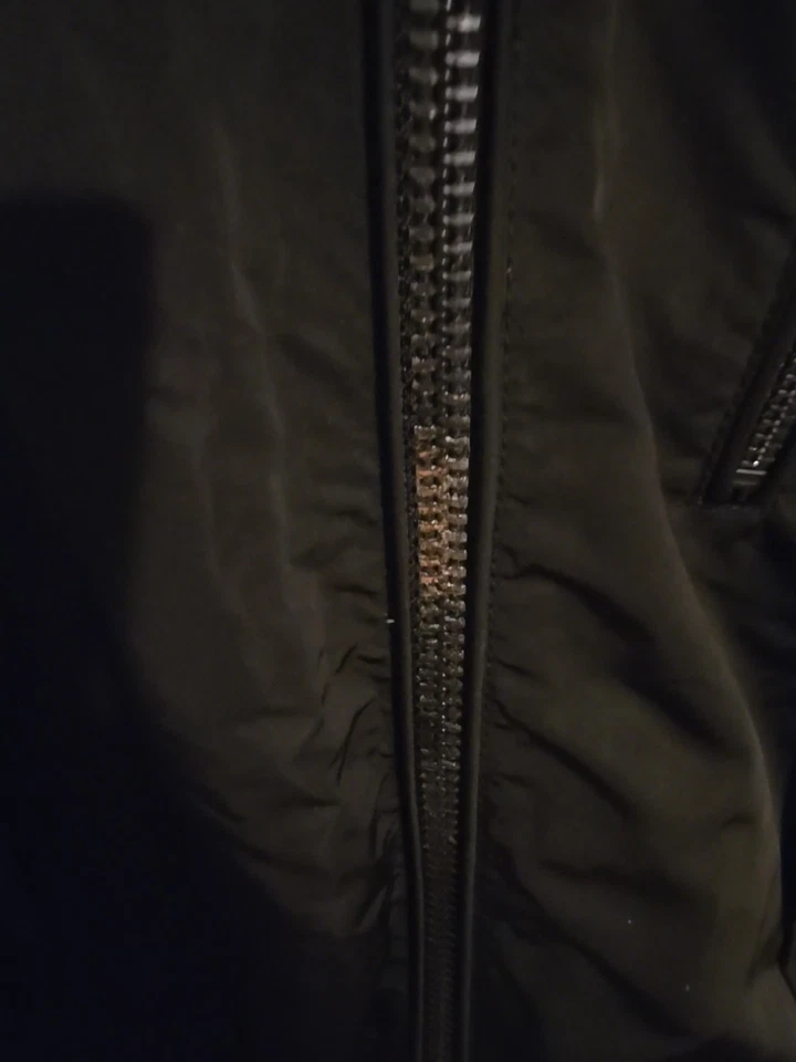 Chaqueta de bombardero NYC NEGRA NUEVA SIN ETIQUETAS NEGRA DNM, para hombre L Foto 4 de 4