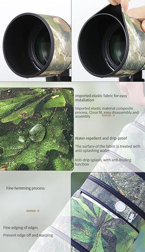Waterproof Lens Camouflage Coat for Nikon Z 800mm f6.3 VR S Lens -KYMC - Picture 4 of 6