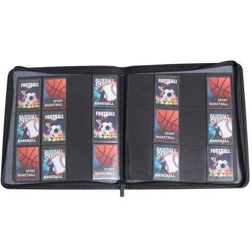 Carpeta de 12 Bolsillos Azul para Tarjetas, Carga Lateral Álbum de Coleccionistas de Tarjetas Coleccionables, Premi... - Imagen 2 de 7