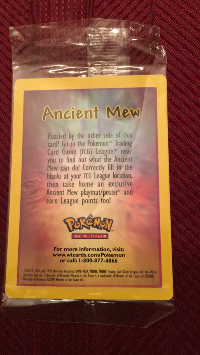 x16 ANCIENT MEW Limited Edition RARE HOLO Pokemon The MOVIE 2000 card | eBay