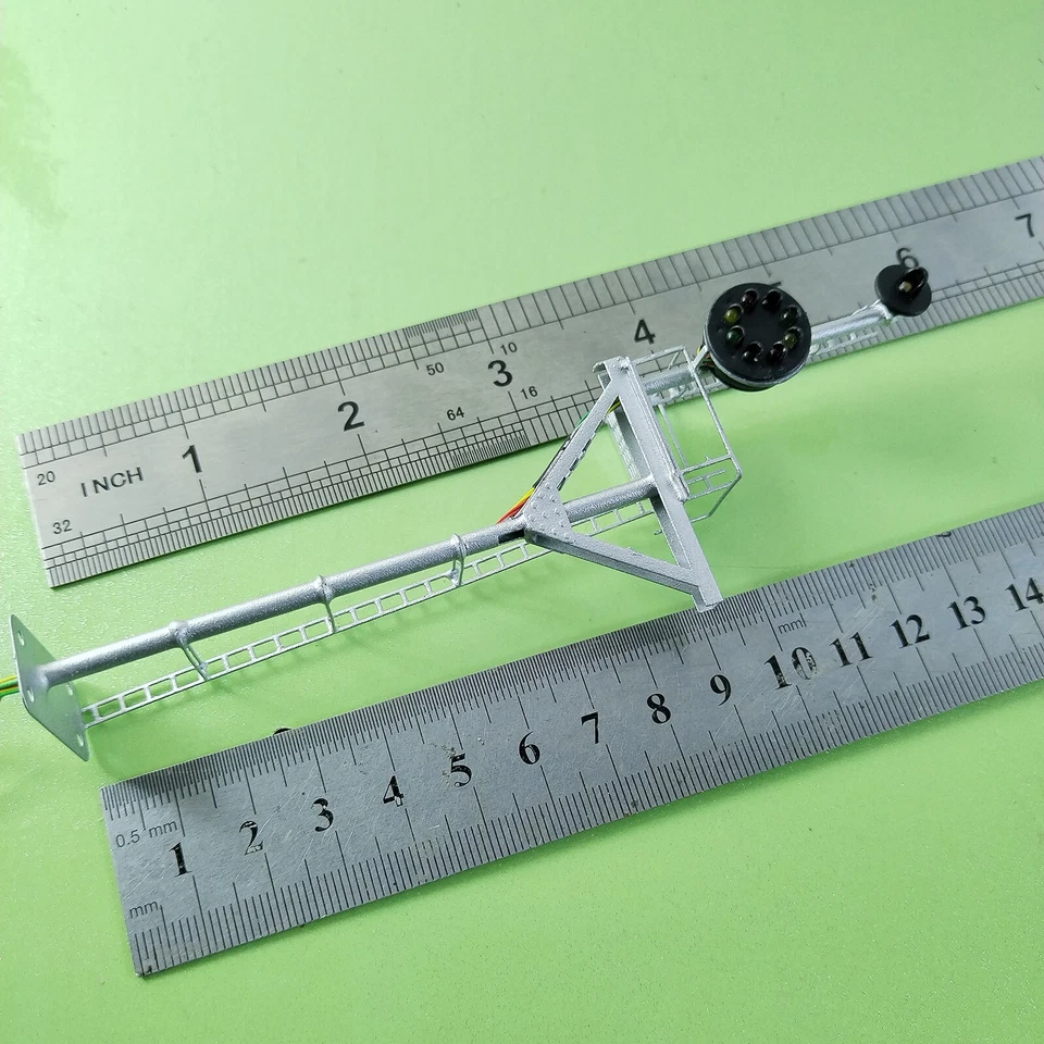 1 x HO scale model railroad tower CPL signal B&O goalpost bracket  #LU1 - Image 3 of 4