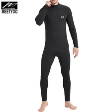 Men Long Johns Thermal Underwear for Winter Ski Warm Fleece Lined Base Layer Set