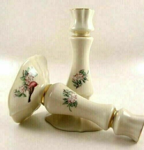 Lenox China SERENADE Elegant Pair 7 1/8" Candlesticks - Picture 2 of 4