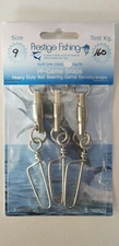 Game Fishing Coastlock Bearing Swivels Stainless Steel Snaps