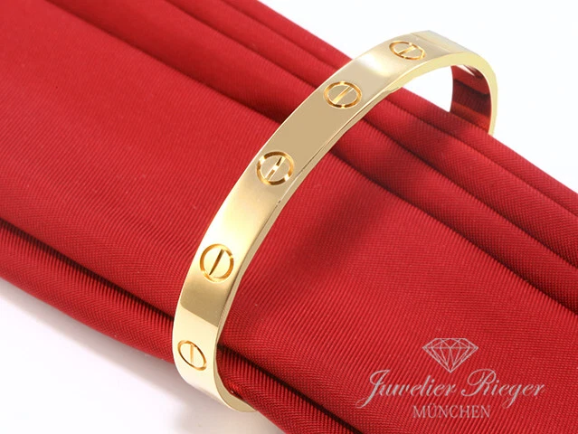 Cartier Armreif Love Offen Gelbgold 750 Größe 16 2023 Gold Armband Damen - Bild 4 von 4