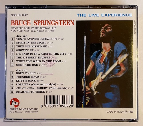 BRUCE SPRINGSTEEN Two Rare Live Import CD Sets (4 Discs) 1975 E. Street Band - Foto 3 di 9