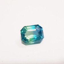 Natural Sapphire 12.70 Ct Green Bluish Shape Octagon Extra Gift Loose Gemstone