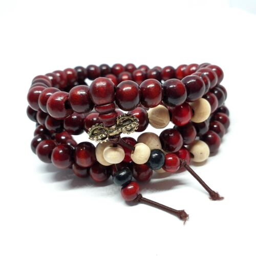 Tibetan 108 Mala Prayer Beads Sandalwood Buddhist Bracelet Necklace Meditation - Picture 47 of 66