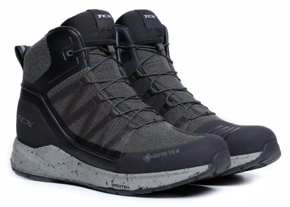 SCARPE moto TCX SPEEDTREK GORETEX VERDE TG 45 SHOES URBAN SPORT