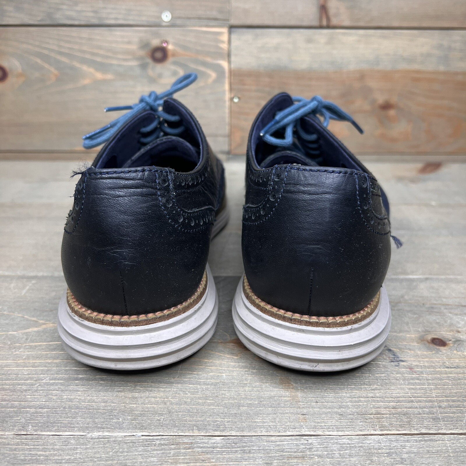 SAOLA Scarpe da ginnastica Oxford Cole Haan Grand Os blu navy tip C23416 taglia 12