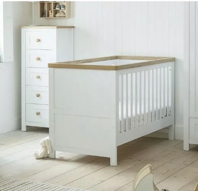 mothercare lulworth cot bed grey