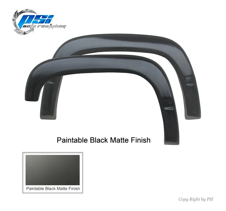 Extension Fender Flares Paintable Finish Fits GMC Chevrolet C/K 1500 2500 3500 Foto 3 de 3