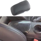 Carbon Fiber Print Center Armrest Panel Lid Overlay Cover ABS Fits 15-24 Mustang